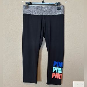 PINK Reversible crop leggings